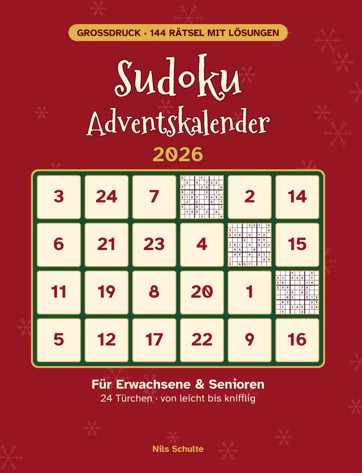 Cover: Sudoku Adventskalender 2026